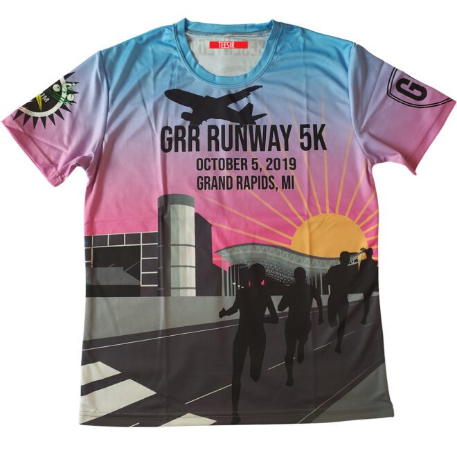 custom GRR Run way 5k Sports shirts