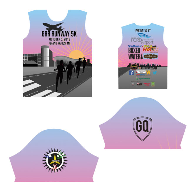 custom GRR Run way 5k Sports shirts