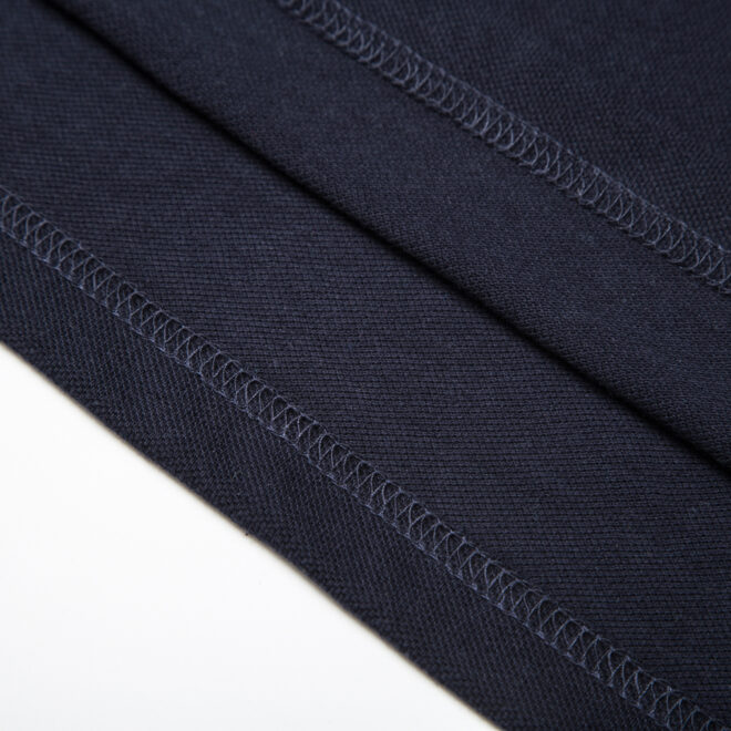 Custom Striped Flat Knit Collar Pique Polo shirts - Image 4