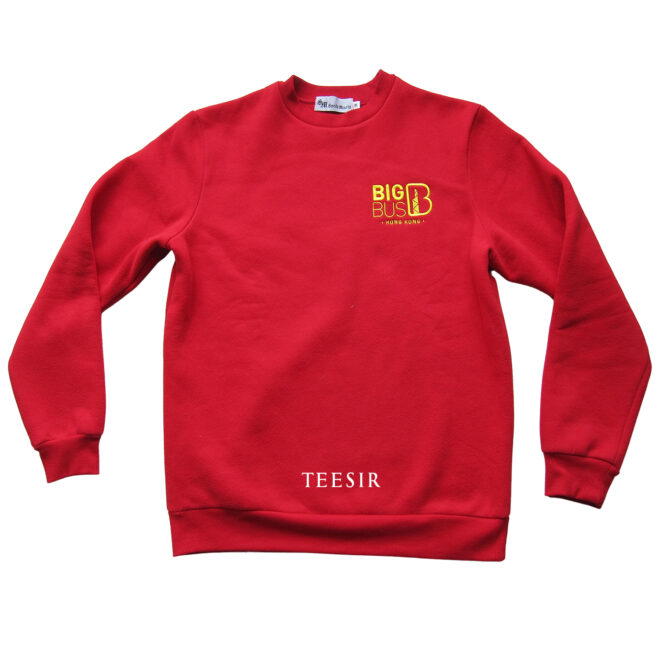 Custom Long Sleeve Brushed Fleece with Emboridery Logo - Image 3