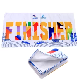 Custom Marathon Race Towel Sublimation Printing Microfiber Sport Towel