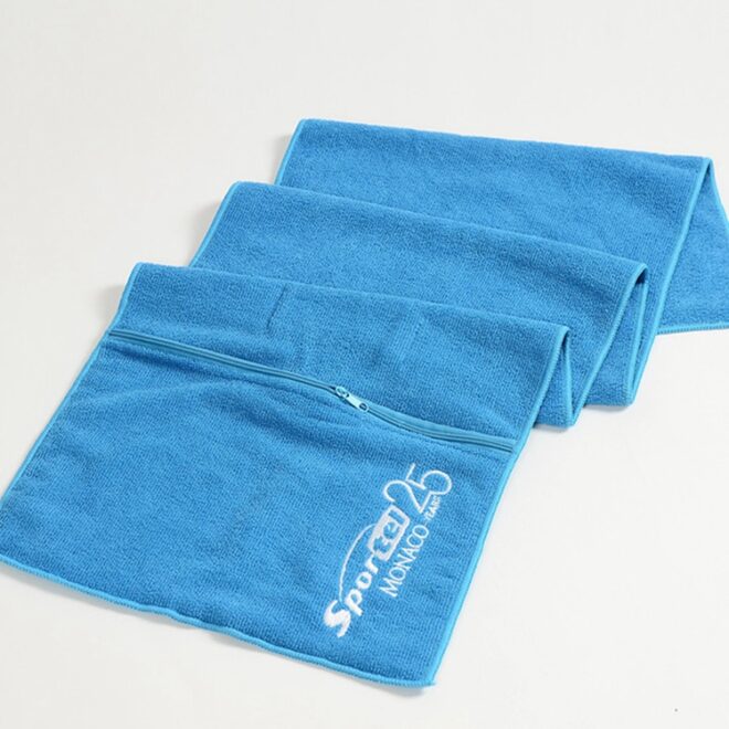 Custom Microfiber GYM Towel Embroidered Logo Fitness Towel - Image 4