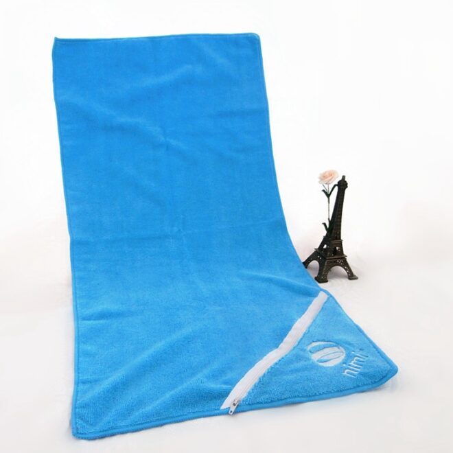Custom Microfiber GYM Towel Embroidered Logo Fitness Towel - Image 3