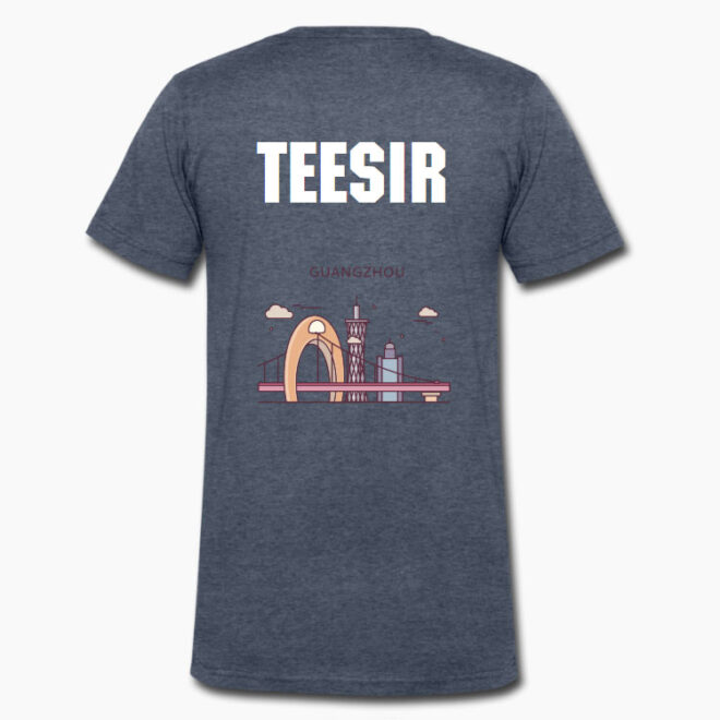 Custom Cotton Men's V-Neck T-Shirts - Image 2