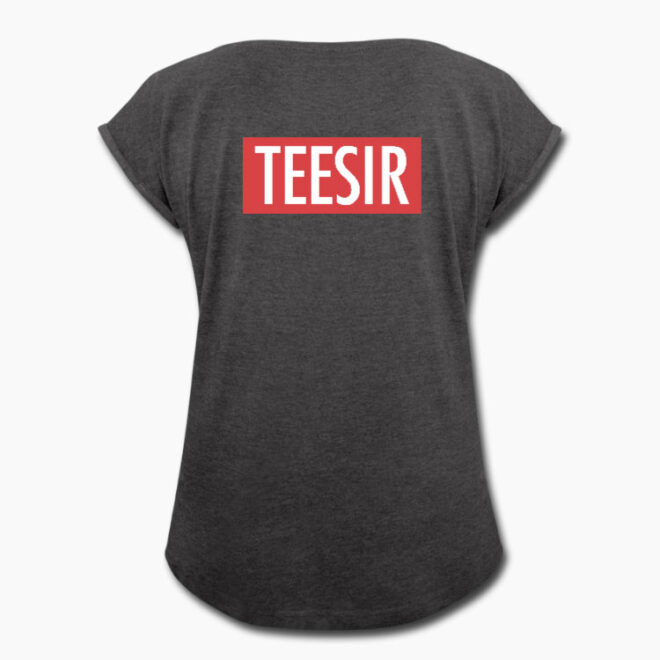 Custom Women's Roll Cuff T-Shirt - Image 2