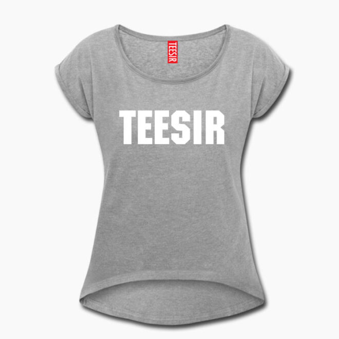 Custom Women's Roll Cuff T-Shirt - Image 4
